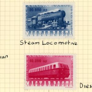 1946 Hungary Centenary of Hungarian Railways * and used