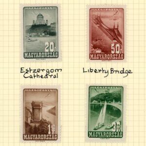 1947 Hungary Airmail Stamps * and used