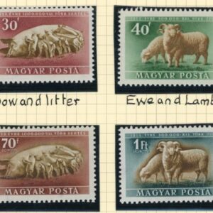 1951 Hungary Livestock Expansion Plan ** and used sets