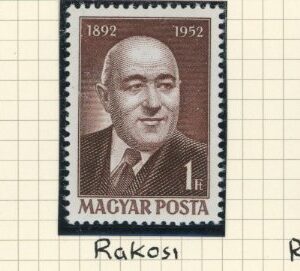 1952 Hungary Rakosi ** and used sets