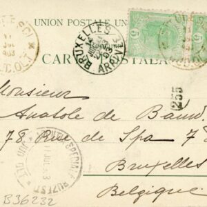 1903 Romania Titulescu Titulesti to Belgium