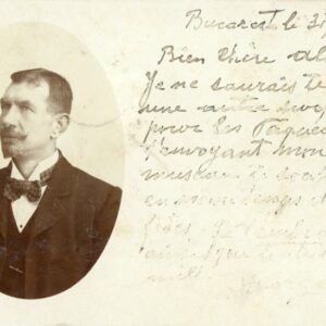 Romania Private photocard 1901 to Ruse Bulgaria