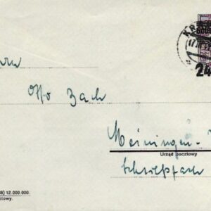 1941 Poland Krakow 24 on 25gr Postal Stationery