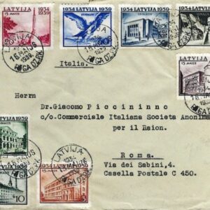 1939 Latvia Authoritarian Government set to Rome
