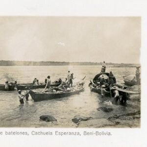 Bolivia Cachuela Esperanza arrival of Boats