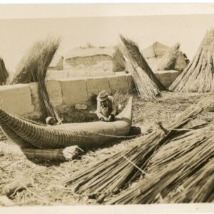 Bolivia Making Botes de Totora Straw Boat
