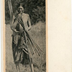 Brazil Indigenous Man with Weapons
