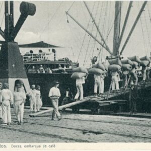 Brazil Santos Docks Loading Coffee to Ship