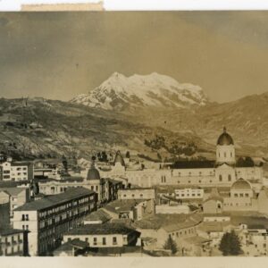 Bolivia La Paz photocard 1950 airmail to France