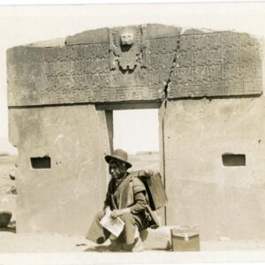 Bolivia Local Man by the Gate of the Sun Tiwanaku 1929
