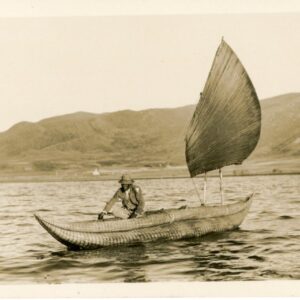 Bolivia Traditional Boat at Lake Titicaca photocard