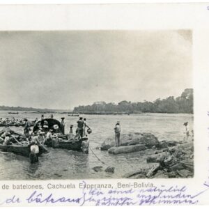 Bolivia Cachuela Esperanza Barges on Lake 1918