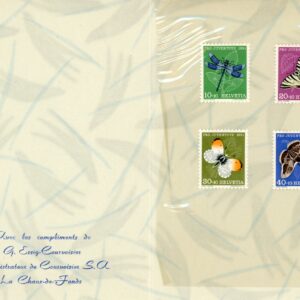 1951 Switzerland Butterflies Courvoisier Booklet to Turkish Post