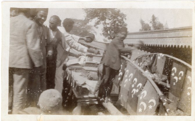 Egypt Zagazig Holy Carpet Kiswa Train to Mecca 1917 six photos - Image 4