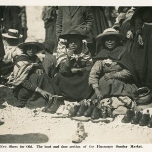 Peru Huancayo Sunday Market Shoe sellers