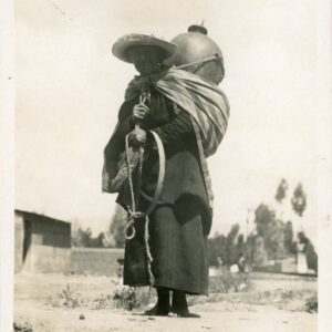 Peru Indigenous Woman carrying Water