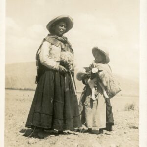 Peru Indigenous Woman Shepperd and Her Daughter