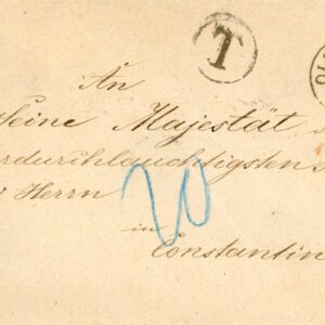 1877 Czechoslovakia Olmütz Postage Due cover to Constantinople