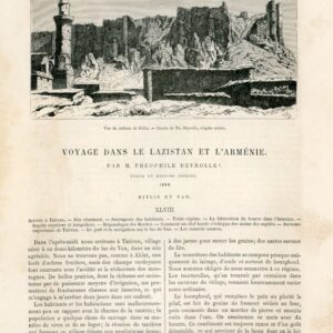 1869 Travels in Lazistan and Armenia by Deyrolle Turkey Van Bitlis