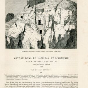 1869 Travels in Lazistan and Armenia by Deyrolle Turkey Van Bitlis