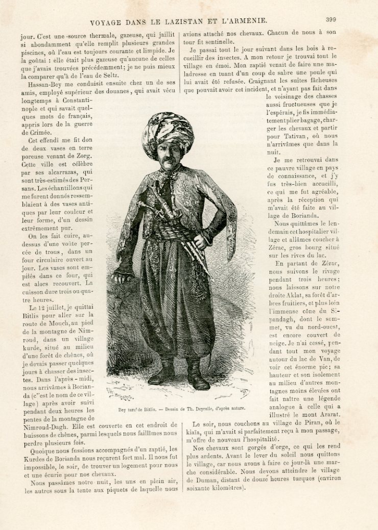 1869 Travels in Lazistan and Armenia by Deyrolle Turkey Van Bitlis - Image 4