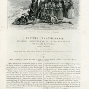 1890 Russian Armenia and Karabakh by Chatre Azerbaijan Shusha Tartar