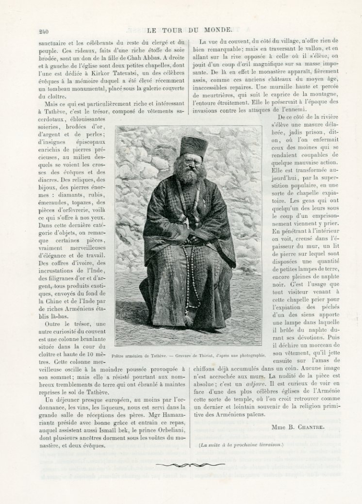 1890 Russian Armenia and Karabakh by Chatre Bazarcay Azerbaijan Monasteries - Image 5