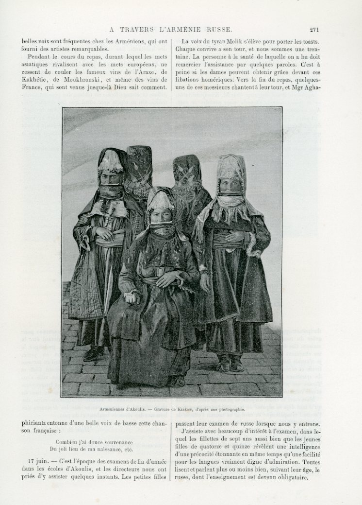 1890 Russian Armenia and Karabakh by Chatre Azerbaijan Ordubad Akulis - Image 5