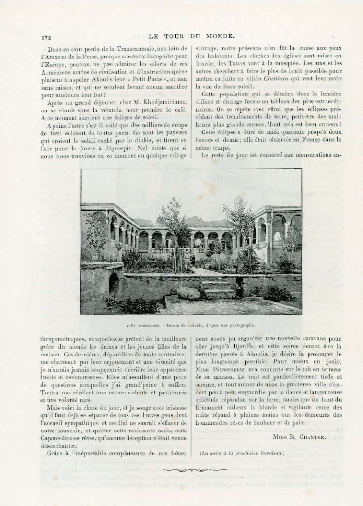 1890 Russian Armenia and Karabakh by Chatre Azerbaijan Ordubad Akulis - Image 6