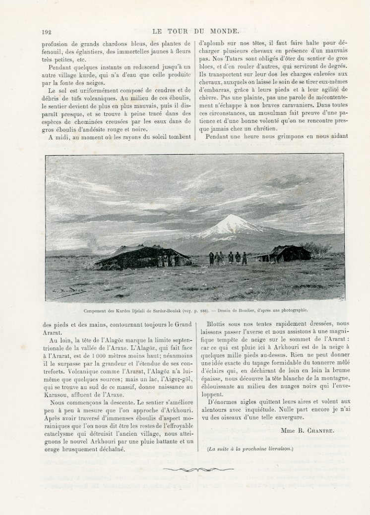 1890 Russian Armenia and Karabakh by Chatre Petchara Jalali Kurds Sardar-Bulak - Image 5
