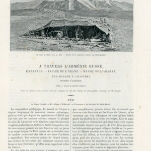 1890 Russian Armenia and Karabakh by Chatre Azerbaijan Turkey