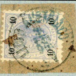 1896 Austria 10k on piece Lloyd Austriaco
