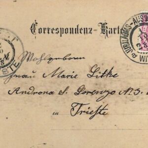 1898 Austria Jubilee Exhibition card to Trieste