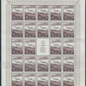 1942 Croatia Model Airplane Complete Sheet set **