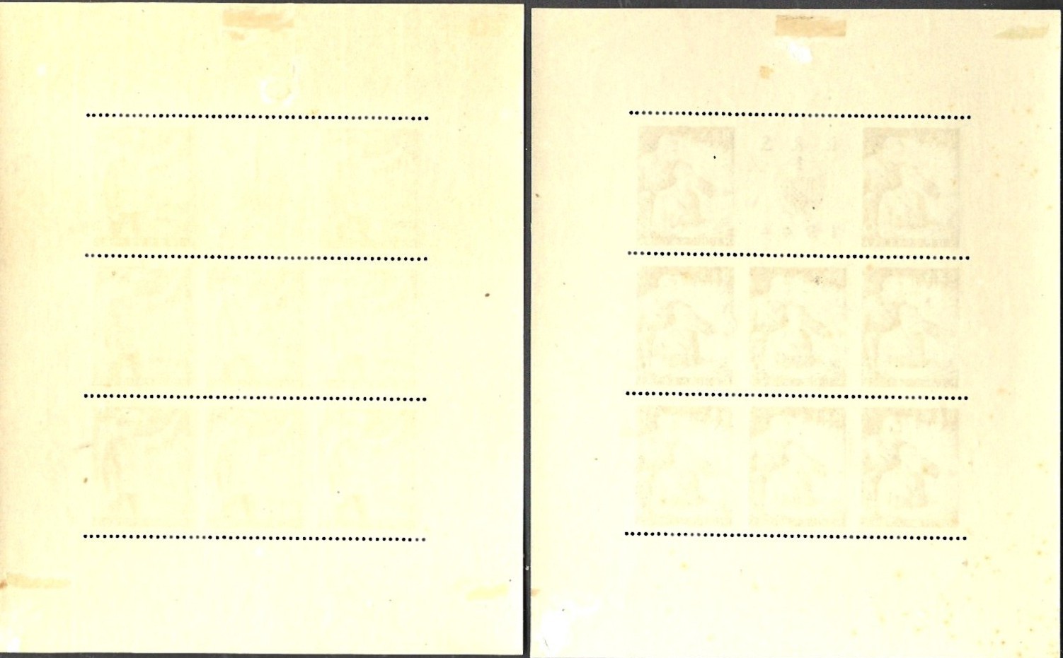 1944 Croatia Workers Complete Sheetlet set ** - Image 6
