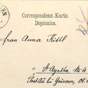 1898 Bosnia Komadina Spring postcard to Bad Goisern