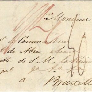 1830 Brazil Entire to Portuguese Minister at Brussels