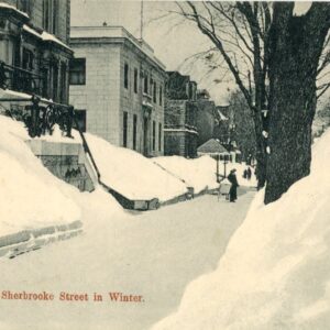 Canada Montreal Sherbrooke Street in Winter 1914 to Harrow