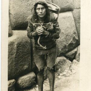 Bolivia Water Carrier at Tiahuanaco 1926