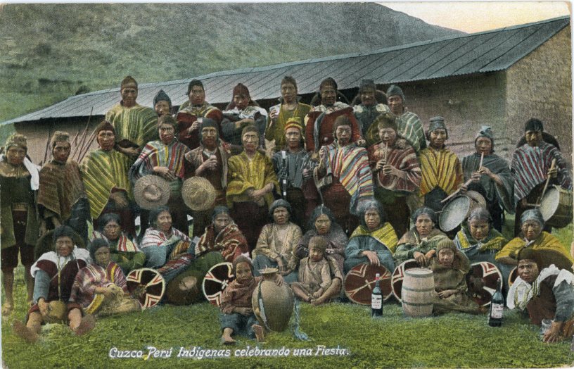 Peru Cusco Indigenous People Celebrating Festival