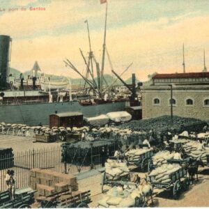 Brazil Santos Port 1918 used in Belgium