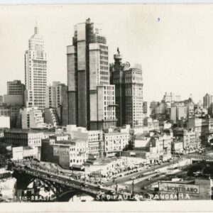 Brazil Sao Paulo Panorama photocard 1954