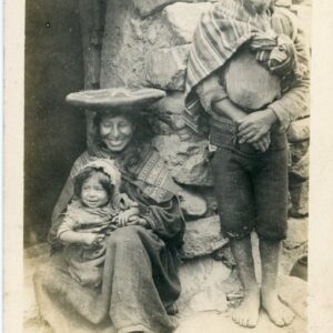 Chile Indigenous Family by the House