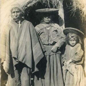 Chile Indigenous Family by the Hut