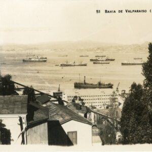 Chile Valparaiso Bay photocard