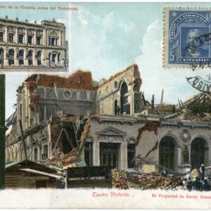 Chile Valparaiso Victoria Theatre after Earthquake