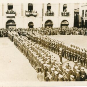 Chile British Sailors visit Valparaiso 1929 photocard
