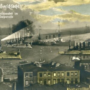 Chile German Squadron in Valparaiso 1915 Feldpost