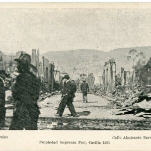 Chile Valparaiso Earthquake Almirante Barroso Street to Aberdeen