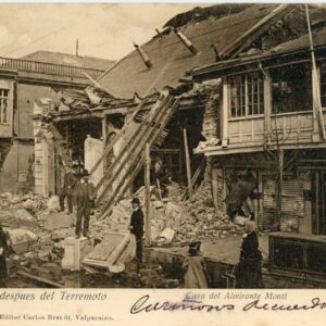 Chile Valparaiso Earthquake Admiral Montt's House 1907